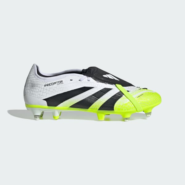 Bianco Scarpe da calcio Predator Pro con linguetta ripiegabile per terreni naturali morbidi