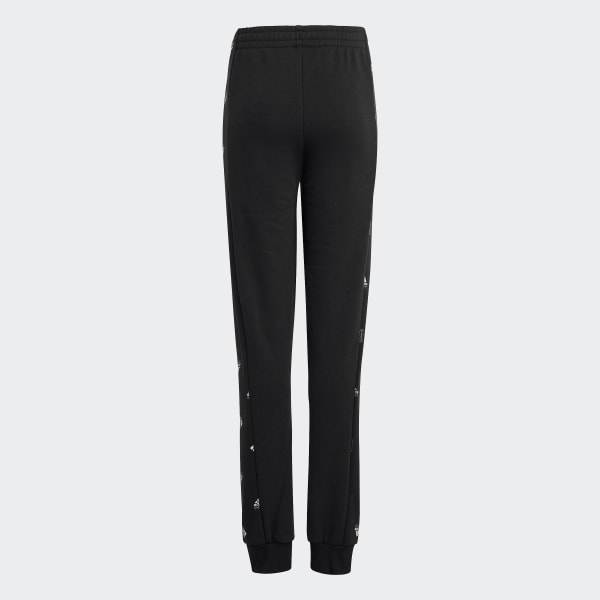 Schwarz Brand Love Side Insert Print Hose