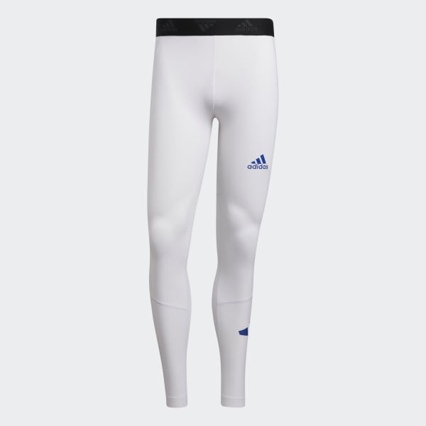 NEW MEN'S ADIDAS TECHFIT COMPRESSION LONG TIGHTS ~ SIZE LARGE #GM5036 BLACK