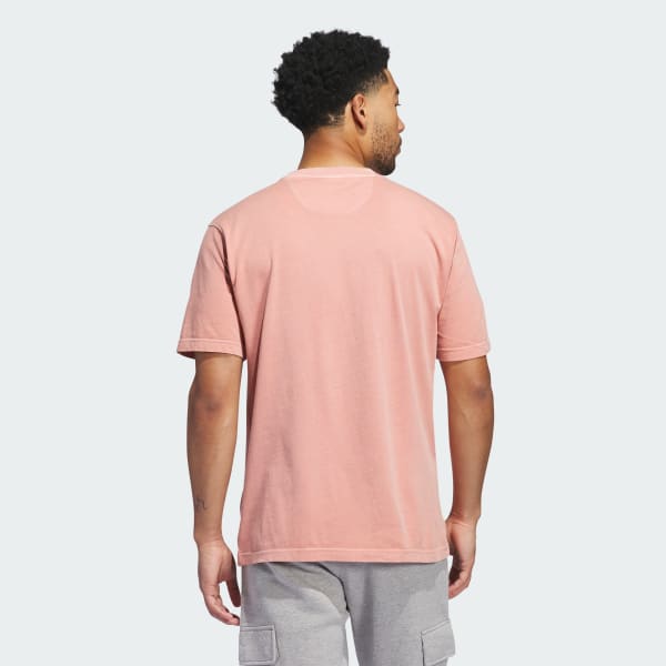 Czerwony Koszulka Trefoil Essentials + Dye Pocket