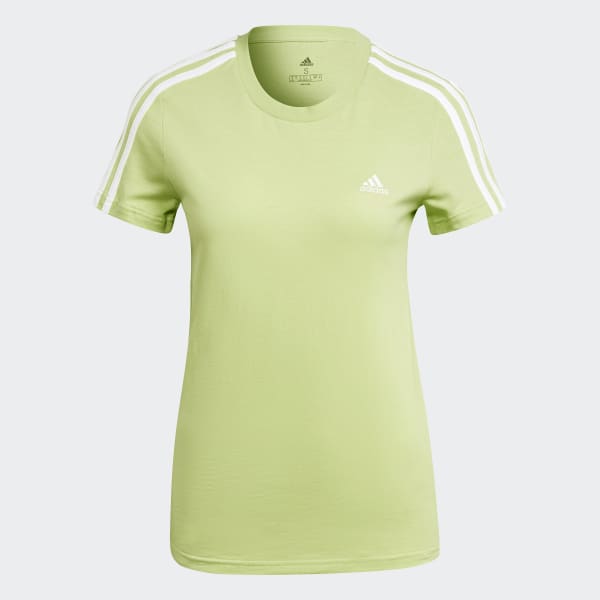 Green Essentials Slim 3-Stripes Tee