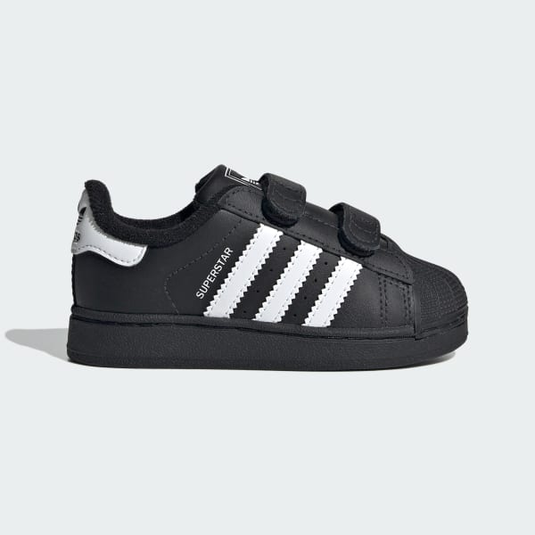 Negro Zapatillas Superstar II Comfort Closure Niños