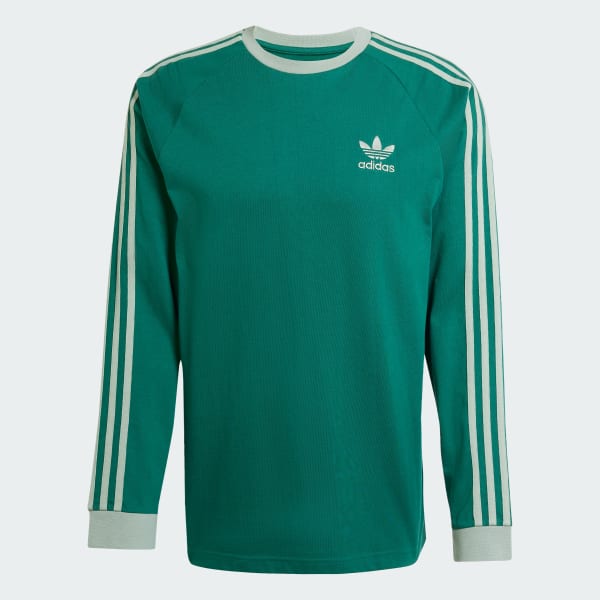 Green Adicolor Classics 3-Stripes Long Sleeve Long-Sleeve Top