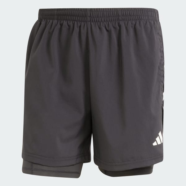 Siyah Own the Run CLIMACOOL 2-in-1 5-Pocket Şort