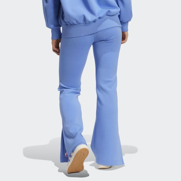 adidas Soft Lux Flared Pants - Blue | Free Shipping with