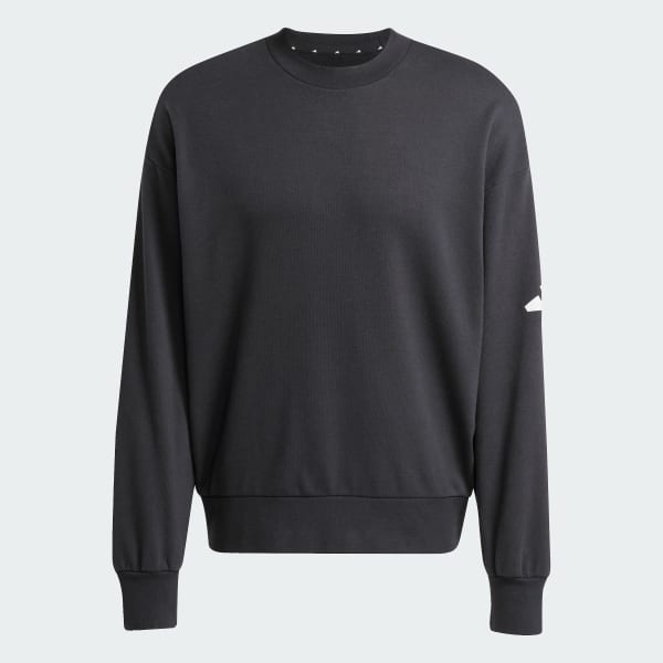 adidas Essentials Loose Fit 3 Bar Logo Sweatshirt - Black