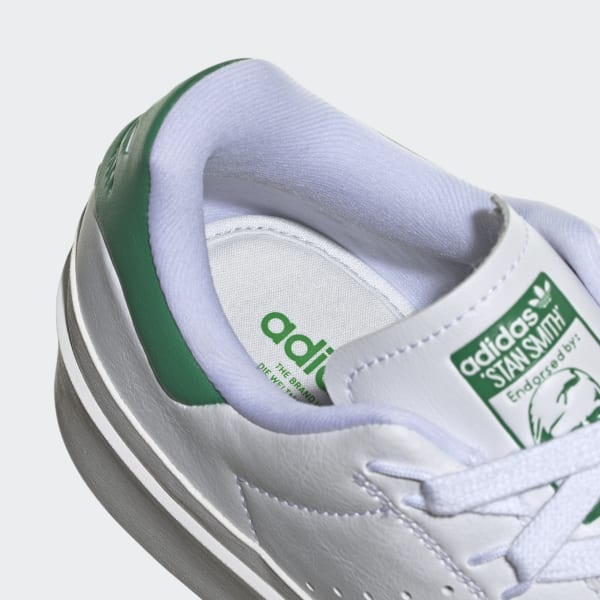 adidas Originals Stan Smith Bonega platform trainers in white and green