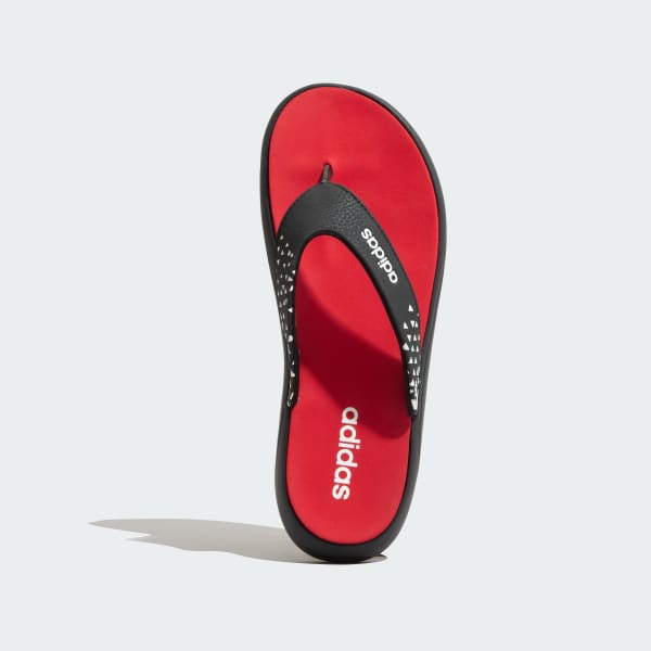 Red Meridian Flip Flops