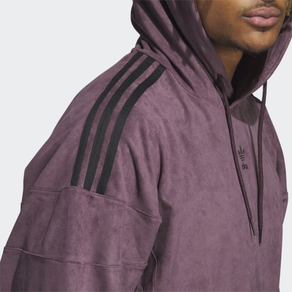 adidas Men s Lifestyle Adicolor Classics Plush Hoodie Red Free Shipping with adiClub adidas US