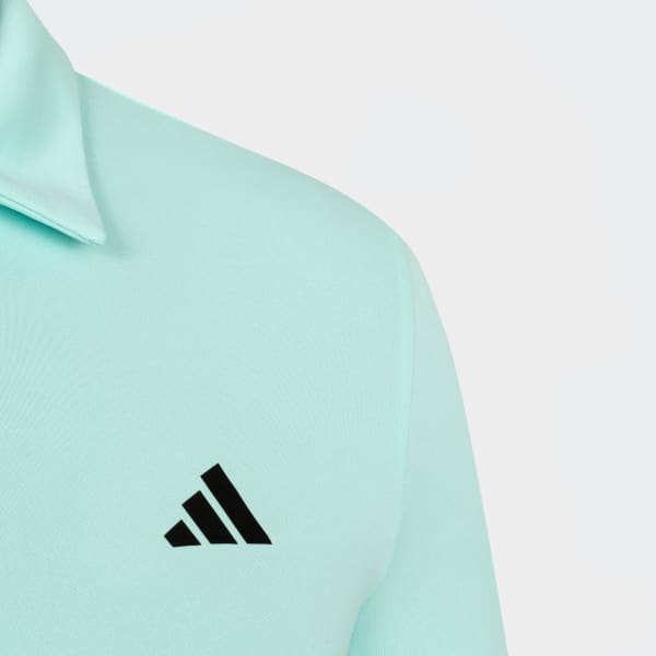 Turquesa Playera Polo Club de Tenis 3 Franjas