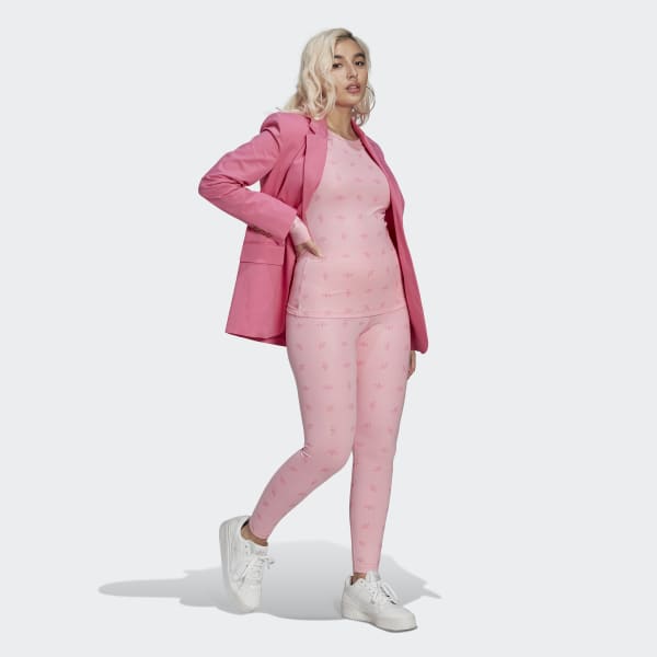 Roze Slim-fit Allover Print Longsleeve LBT40