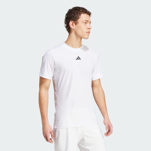 สีขาว เสื้อยืดเทนนิส Pro AIRCHILL FreeLift