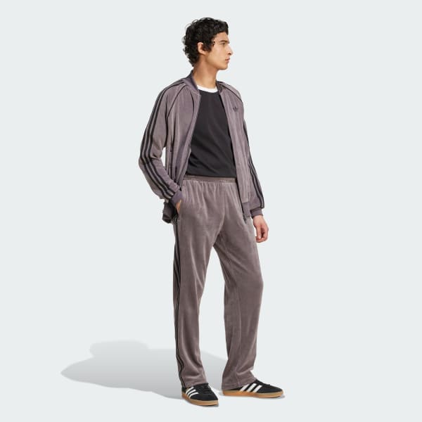 Grigio Giacca da allenamento SST Adicolor in velour