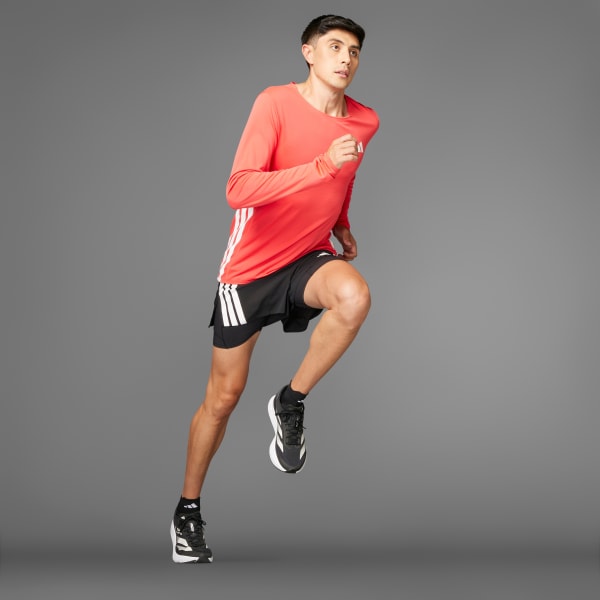 Negro Short Adizero Running 2-in-1 Gel Pocket