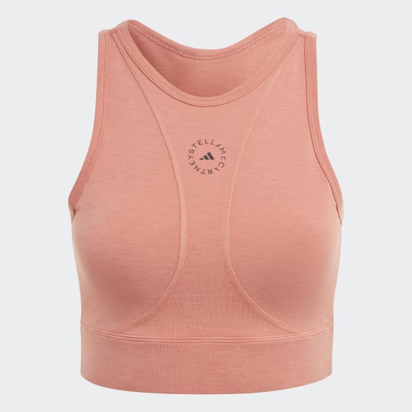 Brązowy adidas by Stella McCartney TrueStrength Yoga Crop Top