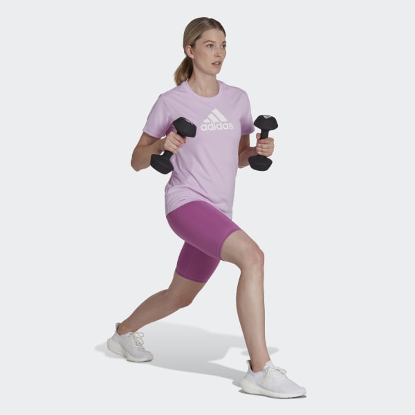 Lila Primeblue Designed 2 Move Logo Sport T-Shirt