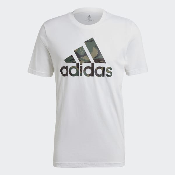 mientras tanto conductor templado Camiseta Essentials Camouflage Print - Blanco adidas | adidas España