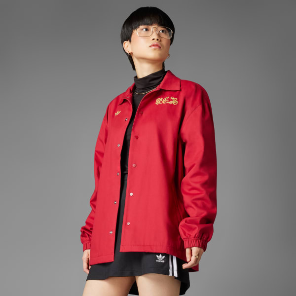 Burgundy FC Bayern Anniversary Coach Jacket (Gender Neutral)