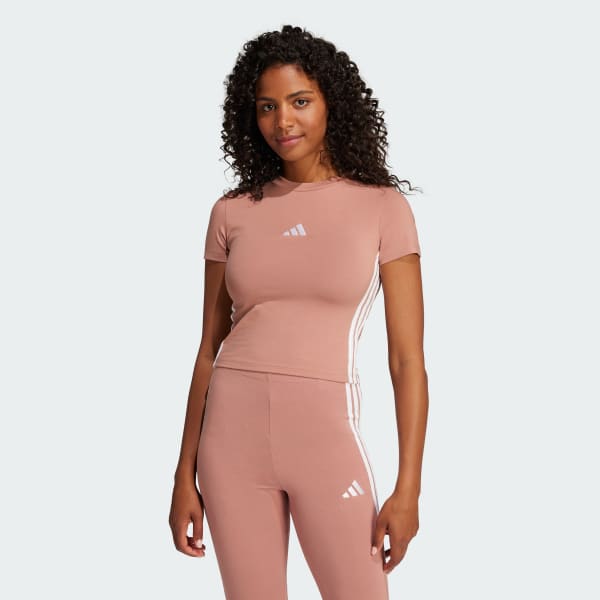 Pink Essentials 3-Stripes Slim Baby Tee