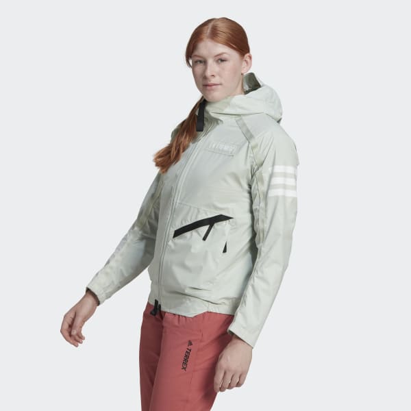 Zielony Terrex Utilitas Rain Jacket AW039
