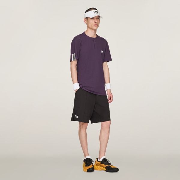 adidas Y-3 Tennis Pro FreeLift Zip Tee - Purple | Free