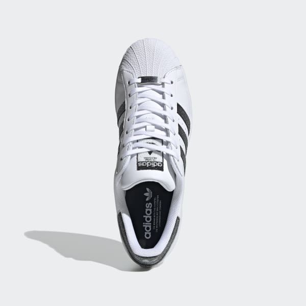 white with black adidas