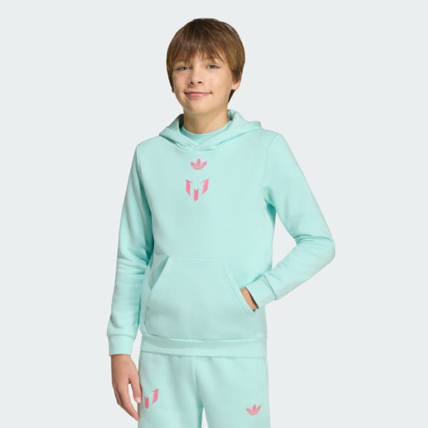 Turquoise Messi Hoodie Kids