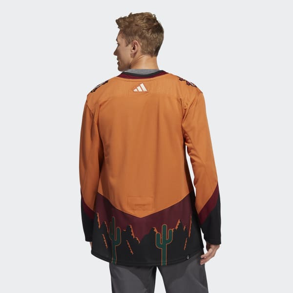 Orange Maillot Coyotes Authentique Reverse Retro Wordmark