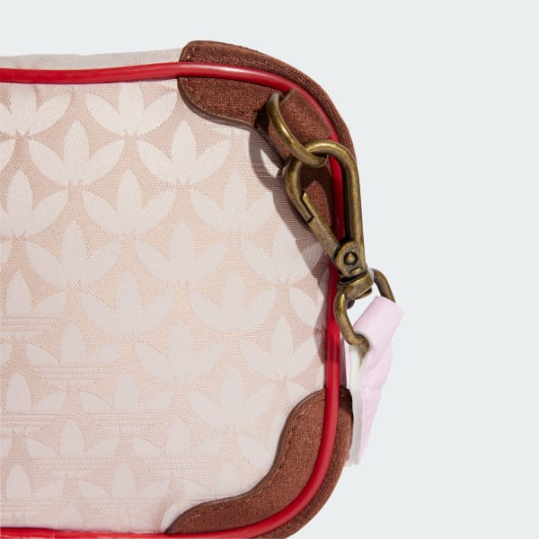adidas Trefoil Monogram Jacquard Suede Mini Airliner Tasche Braun adidas Deutschland