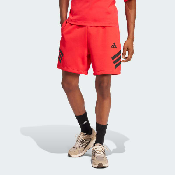 Red Future Icons 3-Stripes Shorts