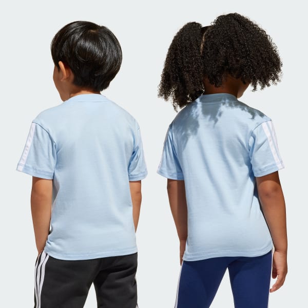 Azul Camiseta Seasonal Essentials Tiberio Três Listras Infantil