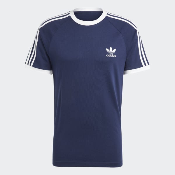 blauw Adicolor Classics 3-Stripes T-shirt