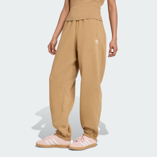 Marron Pantalon ample molleton Essentials