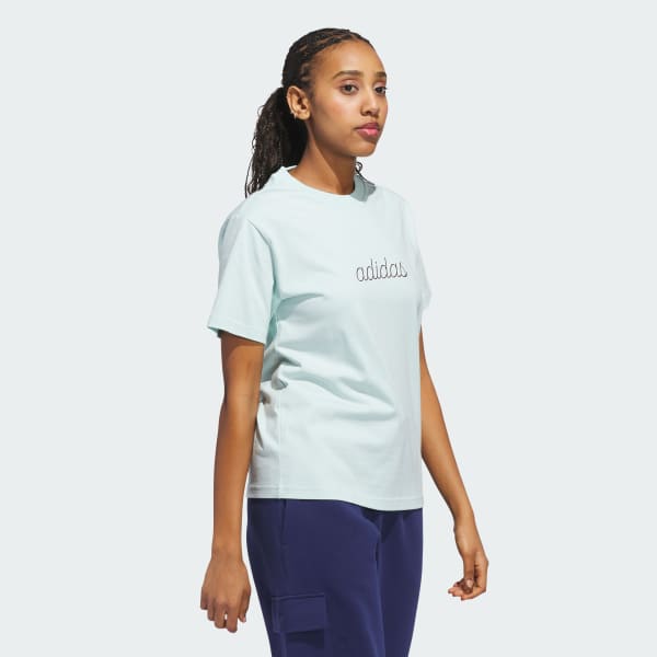 Turquesa polera Graphic Cozy Holiday