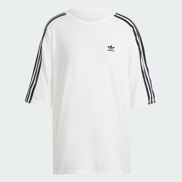 White adidas Originals 3-Stripes Oversized T-Shirt - JD Sports Global