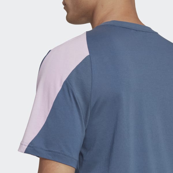 Blue Future Icons Embroidered Badge of Sport T-Shirt DO009
