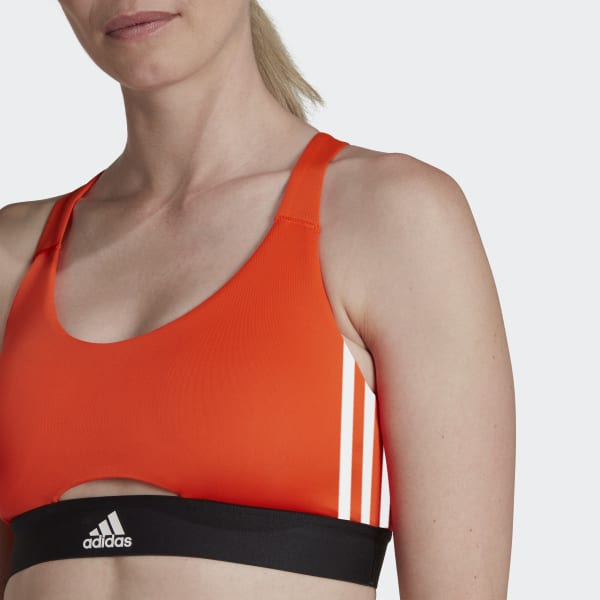 Orange Powerreact Training Medium-Support Hyperglam Bra C3080