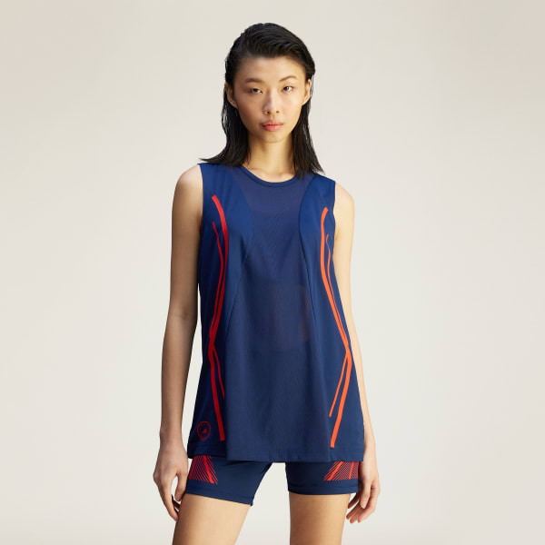 modrá Tílko adidas by Stella McCartney TruePace Running