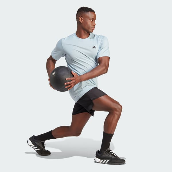 adidas Train Essentials Feelready Training Tee - Blue | Men's Training ...