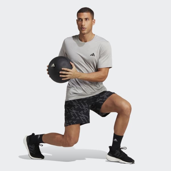 zwart Train Icons 3-Stripes Training Short