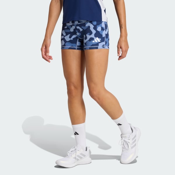 adidas Camo Print Volleyball Shorts - Blue | Free Shipping