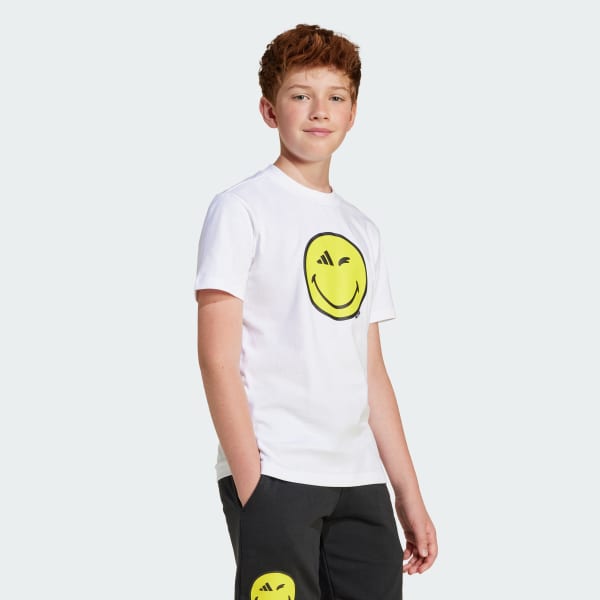 Blanco Playera adidas x Smileyworld Estampada Niños