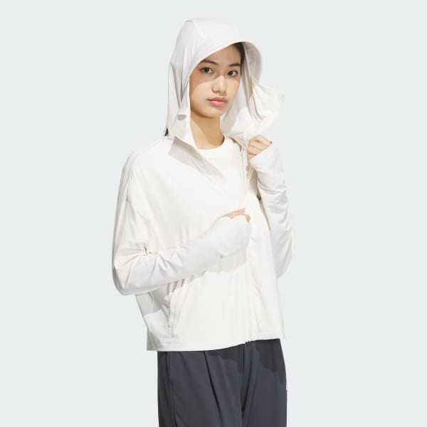 White 니트 UPF 재킷