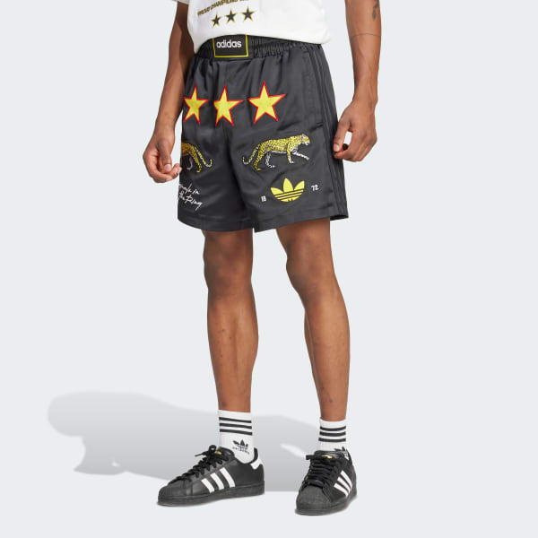 Black adidas Originals In The Ring Graphic Shorts