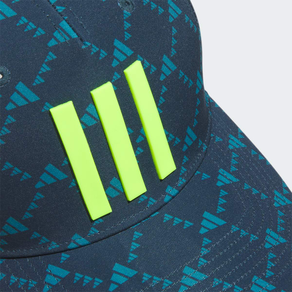 Turquoise Tour 3-Stripes Printed Golf Cap