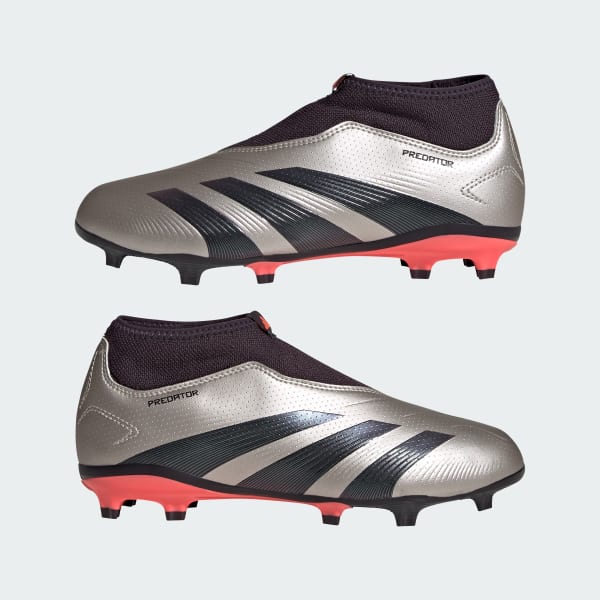 adidas Predator League Laceless Firm Ground Cleats Kids Grey Free Shipping with adiClub adidas US