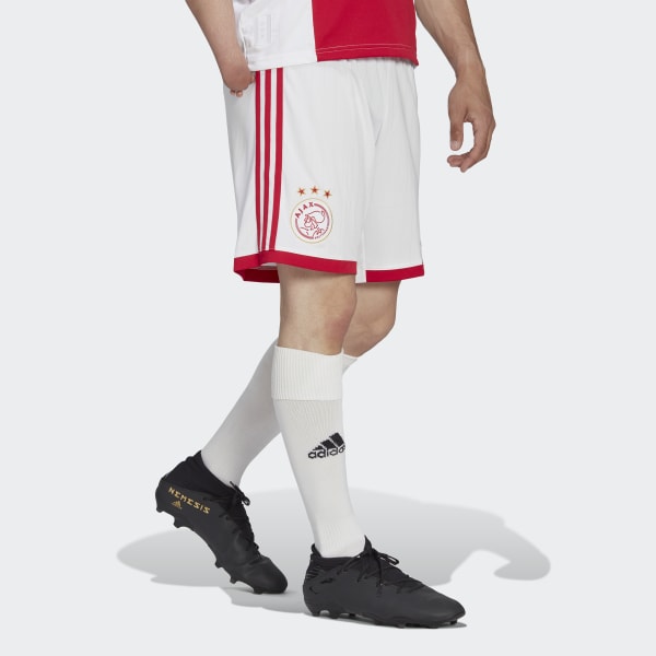 Foto weggooien schraper adidas Ajax Amsterdam 22/23 Thuisshort - Wit | adidas Officiële Shop
