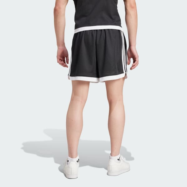 Μαύρο Mock Eyelet Shorts
