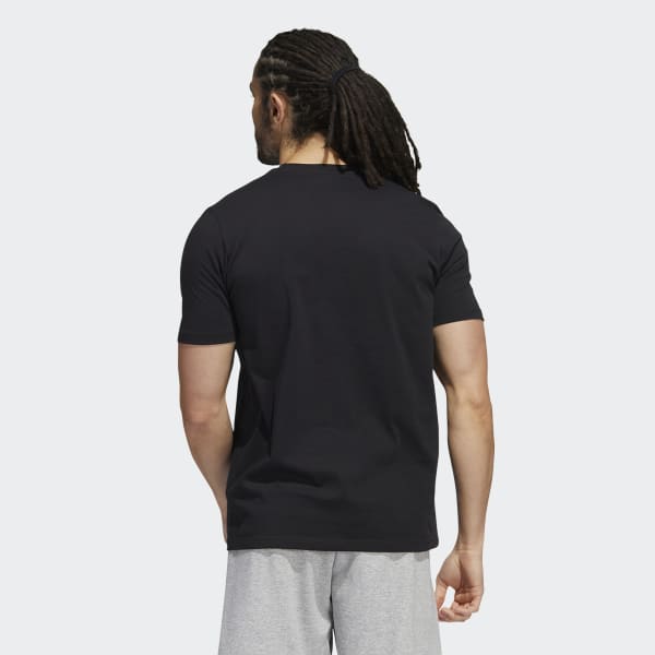 Black Sketch Linear Graphic Tee H1747