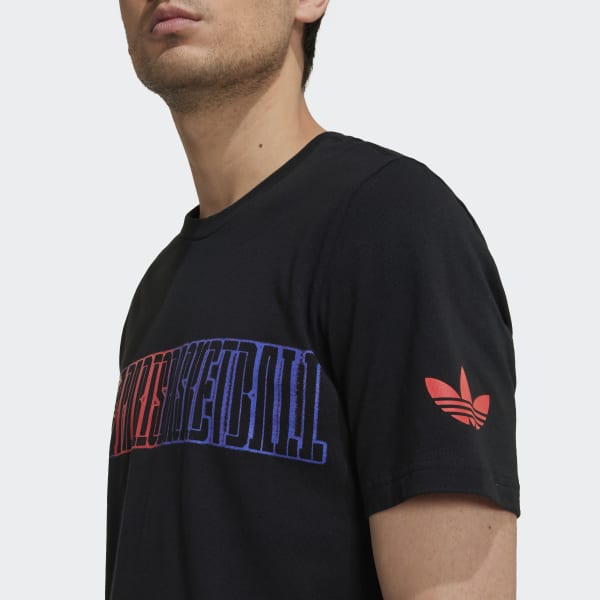 Black adidas x Paris Basketball Paris Pour Paris T-Shirt EKH21